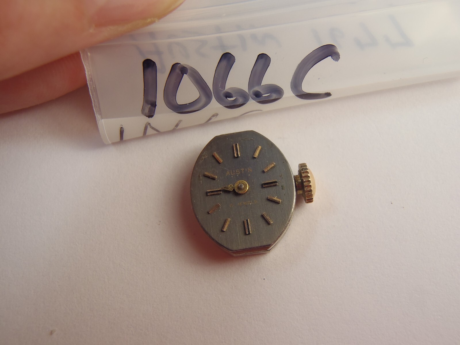 Austin Cal. 1677 Swiss Made 17 Jewels Wristwatch Movement Running