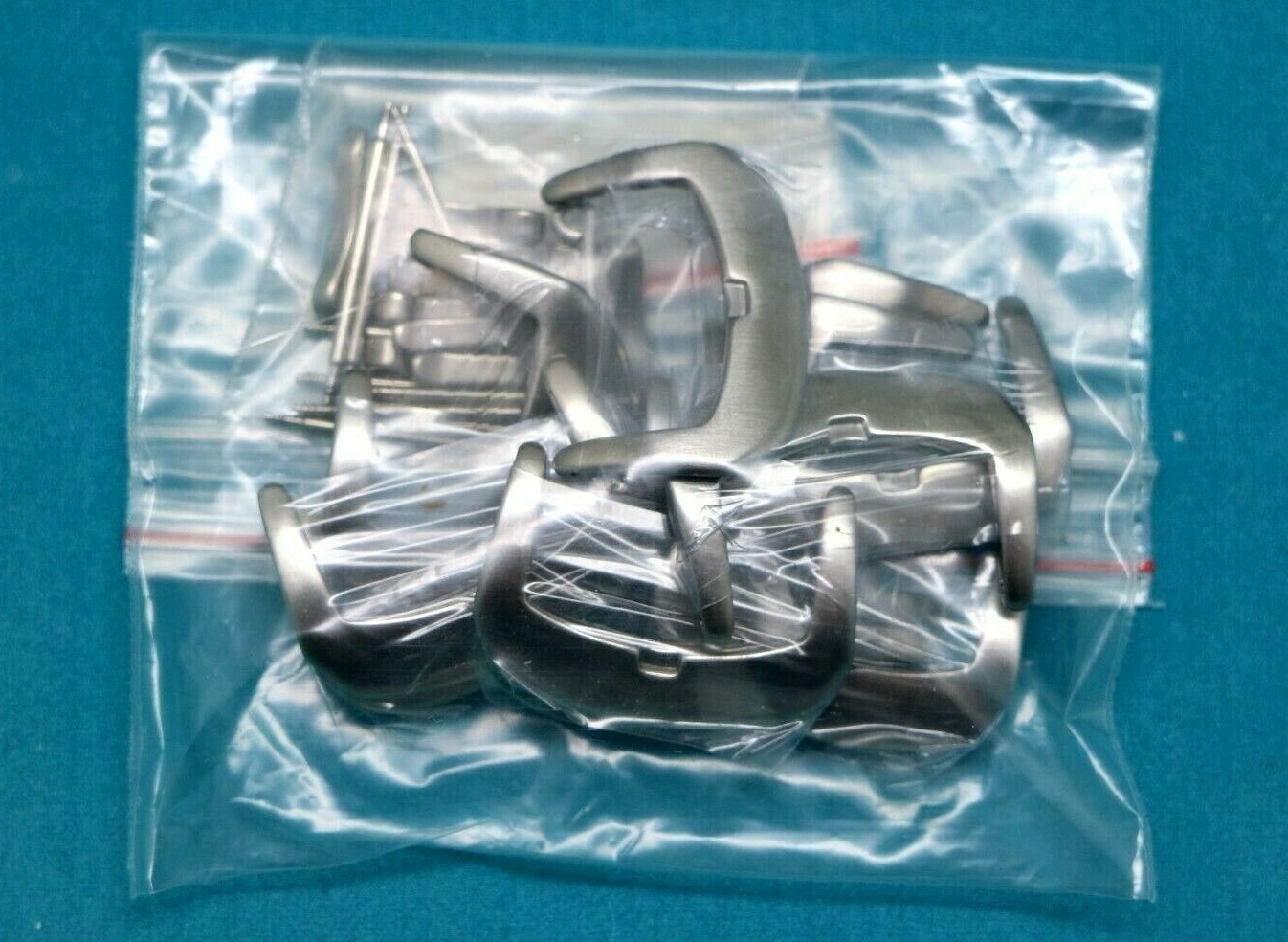 10Pcs 20mm Stainless Steel Matte Silver Tone Buckle For Leather Watch Band