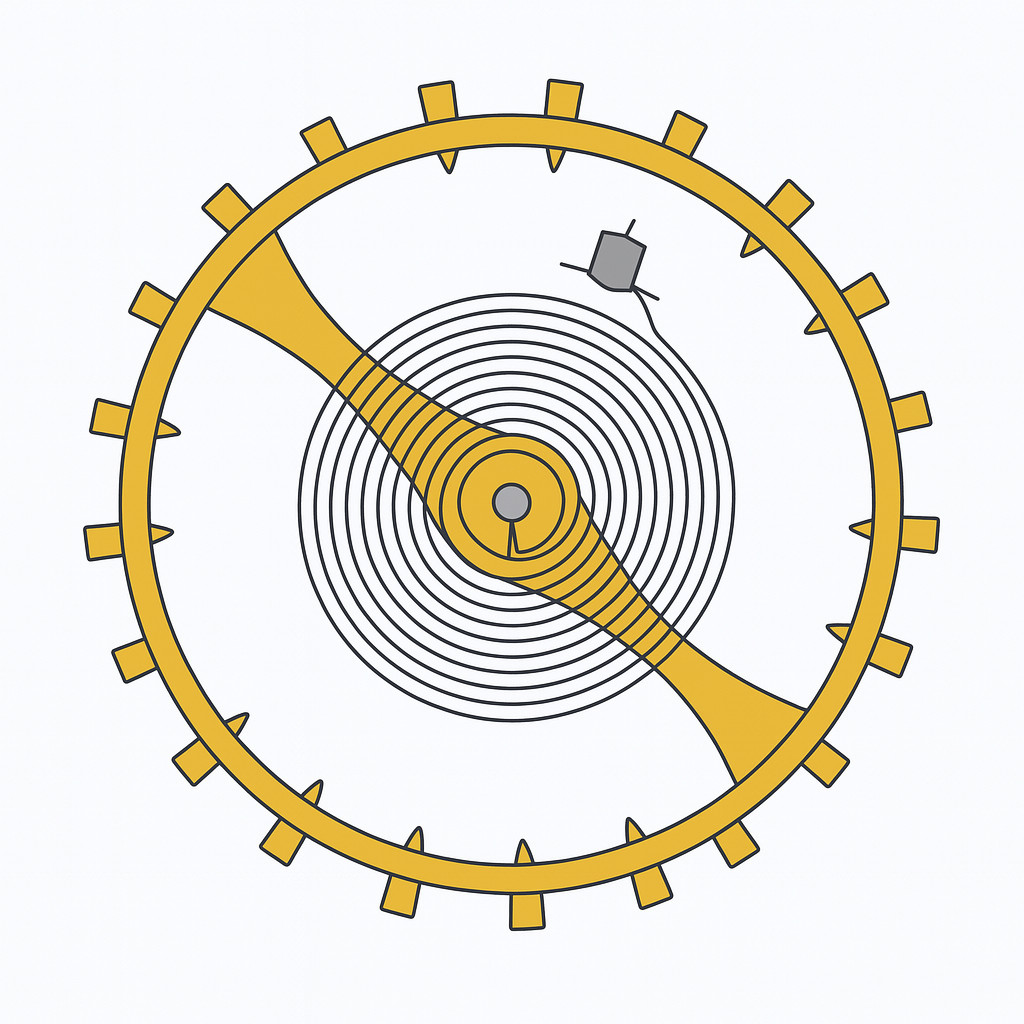 SB1: AS 11½‴ Cal. 1700 Balance Complete No. 1404M – 1767 Inca Renata NOS Part