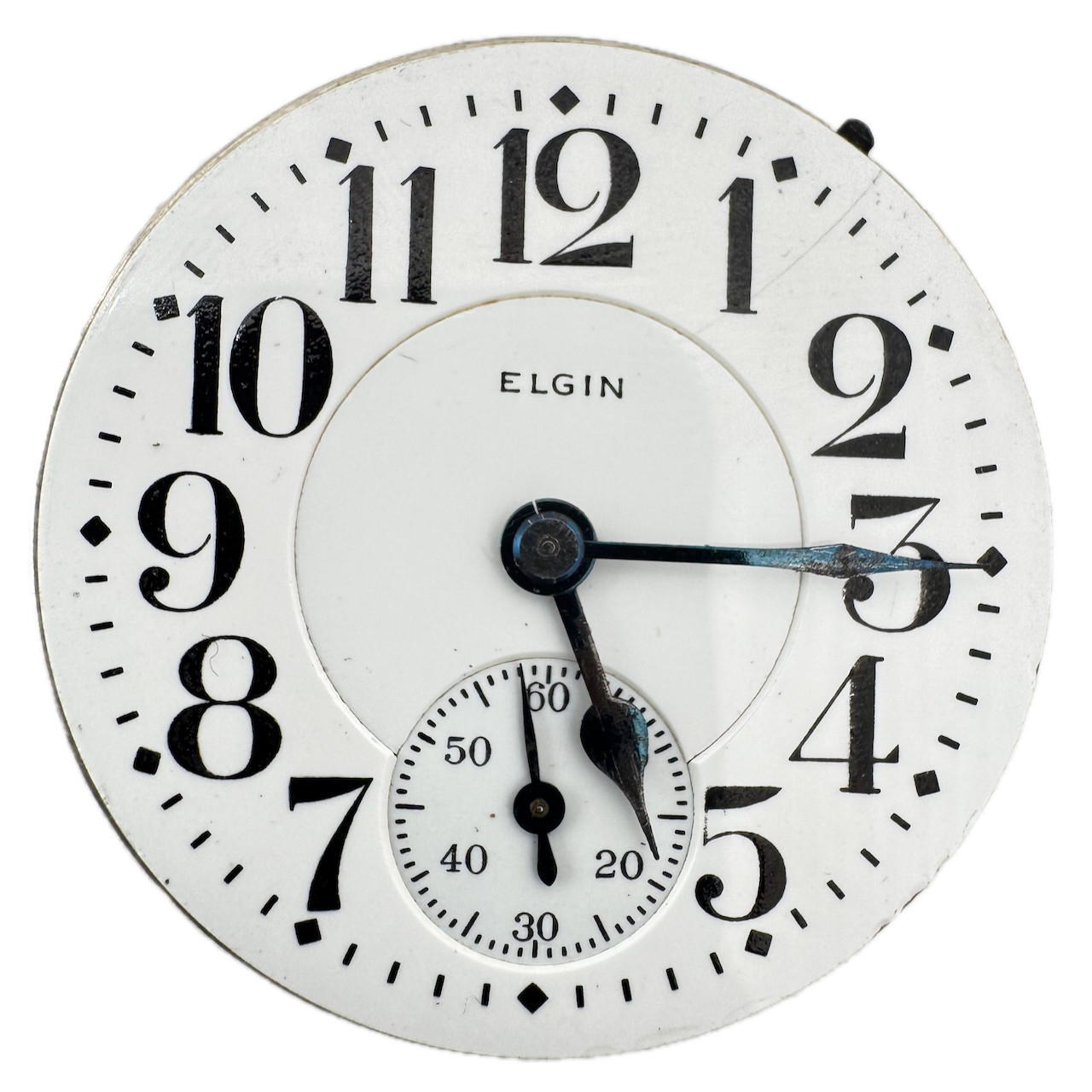 Antique 16s 1919 Elgin 19j Mechanical Railroad Pocket Watch Movement 455 USA