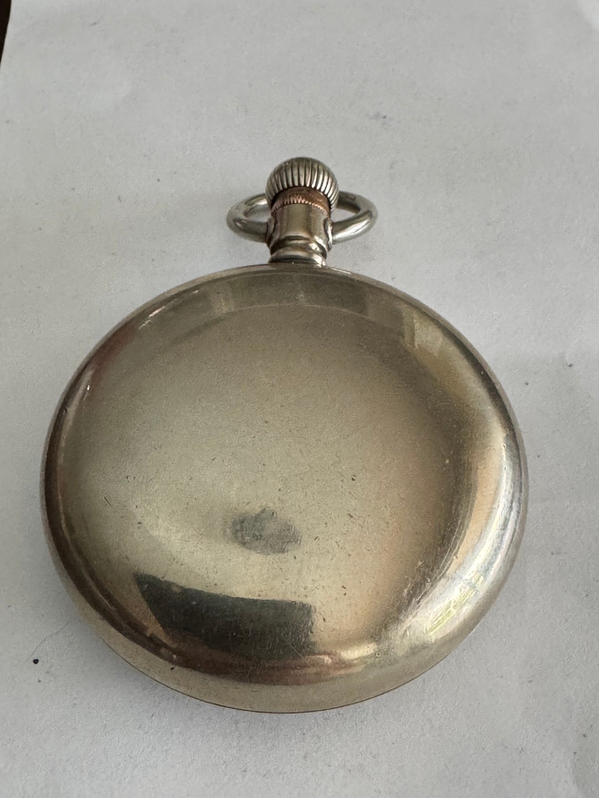 VINTAGE 18 SIZE CRESCENT POCKET WATCH CASE PENDANT AND LEVER SET SWING OUT STYLE