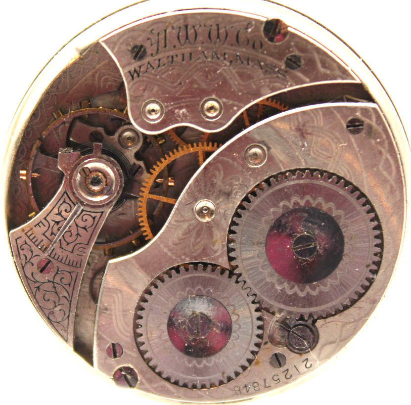 1917 WALTHAM POCKET WATCH MOVEMENT 21257848 GRADE: 210 12s 7j (F4D