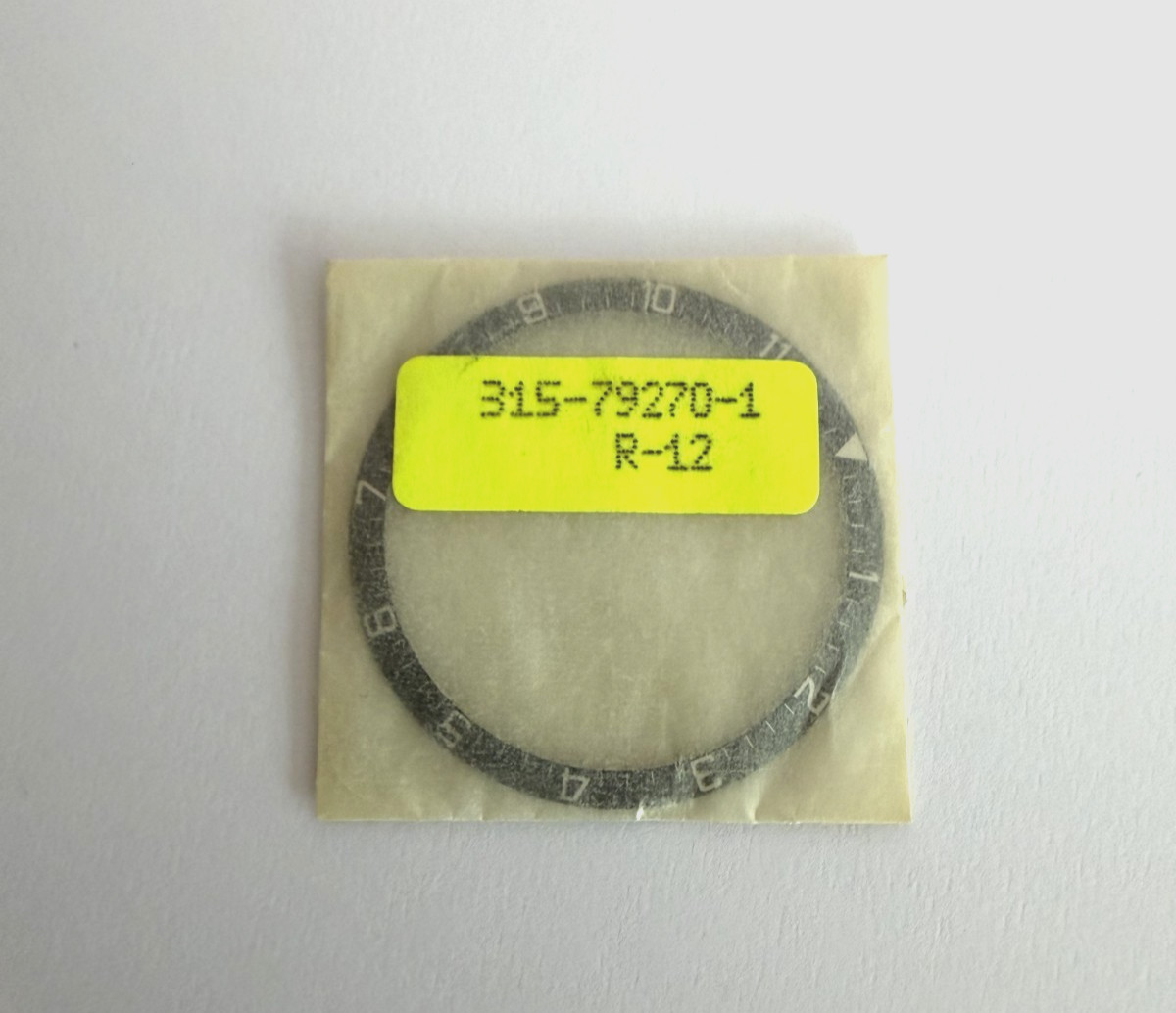ORIGINAL Bezel Insert 315-79270-1 Black with silver numbers For Tudor Tiger