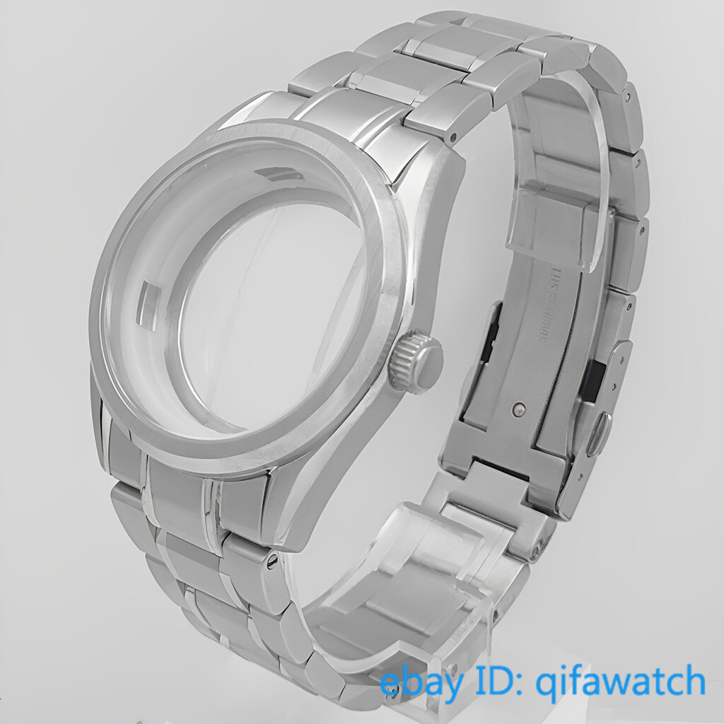 40mm NH35 case silver watch case sapphire glass Fit NH34 NH35 NH36 movement