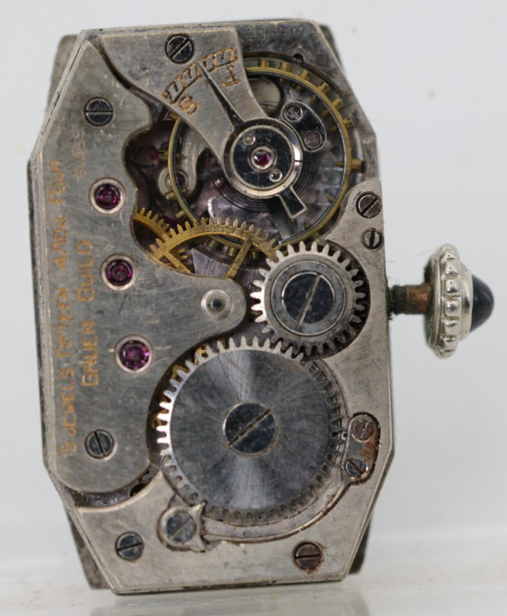 GRUEN cal. 153, 15j SWISS WRIST WATCH MOVEMENT, FOR REPAIR (NG)