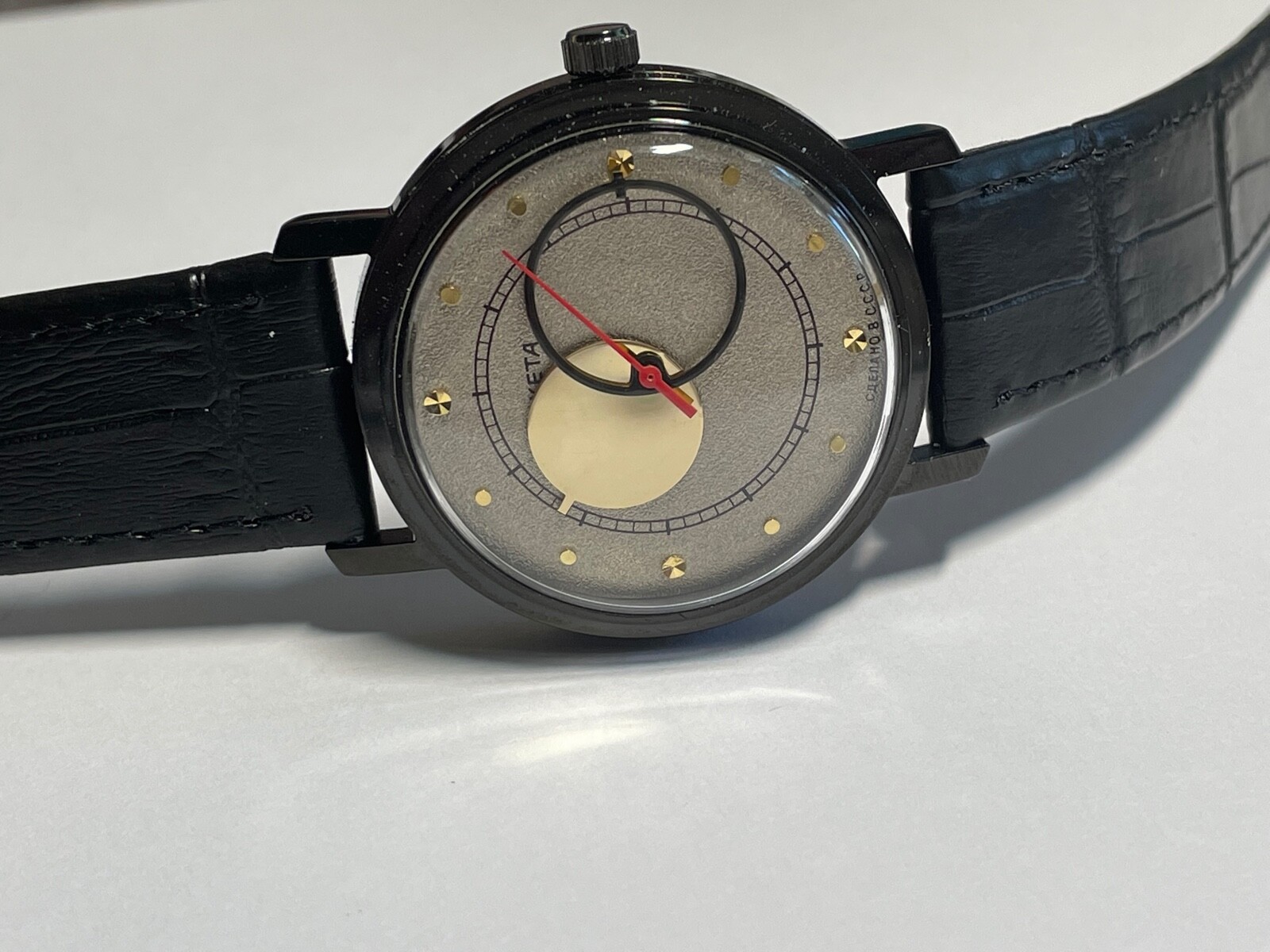 RAKETA KOPERNIK day 2609 H mechanism USSR new case steel mans wristwatch
