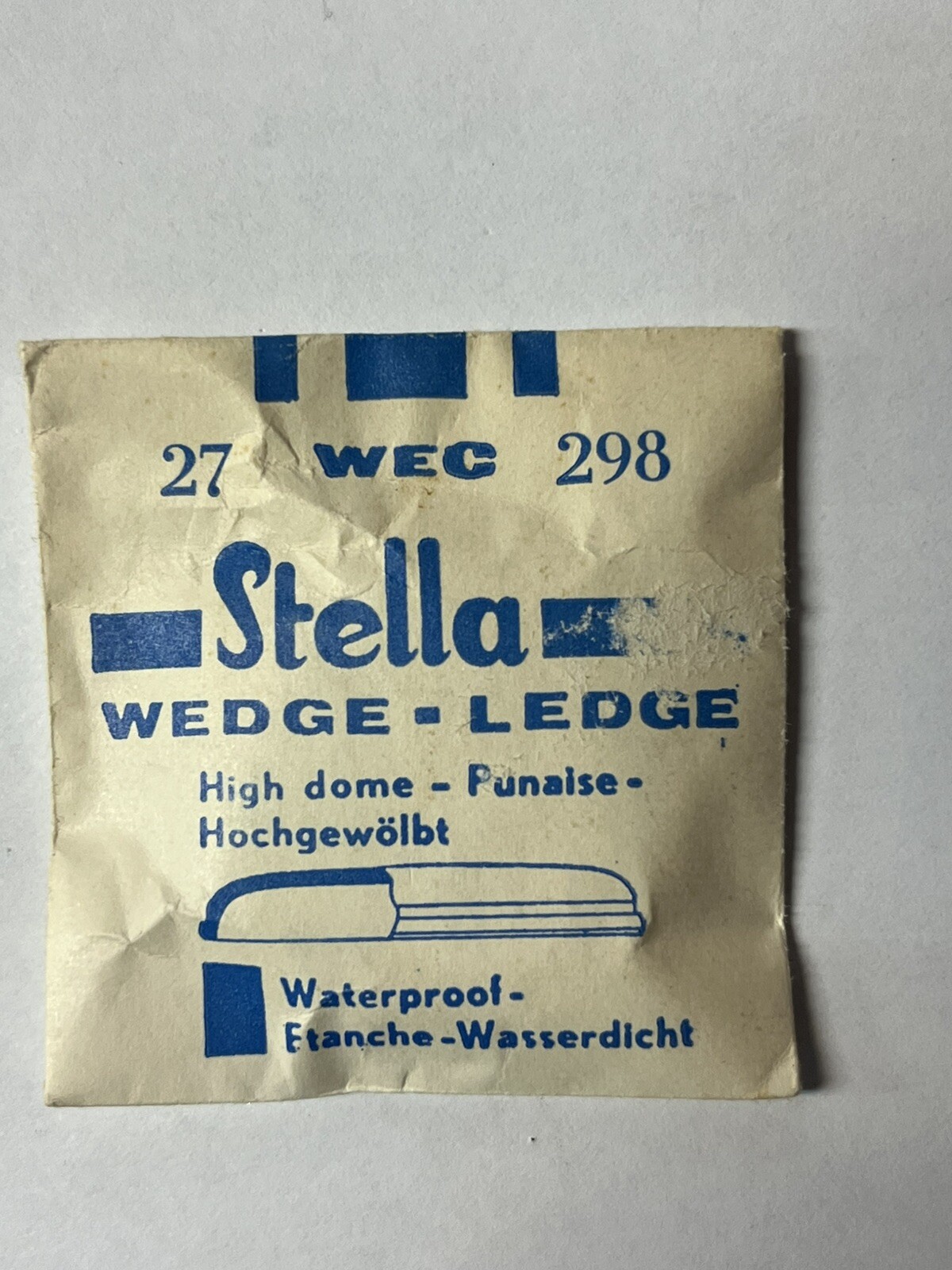 Stella WEC Wedge-Ledge High Dome Waterproof Acrylic Crystal 27 298