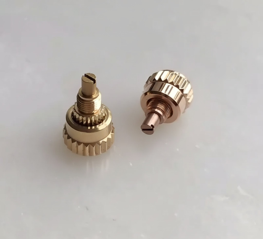 Solid 18k Yellow Rose Gold Watch Pusher Fits Rolex Daytona 116528 116568 116505