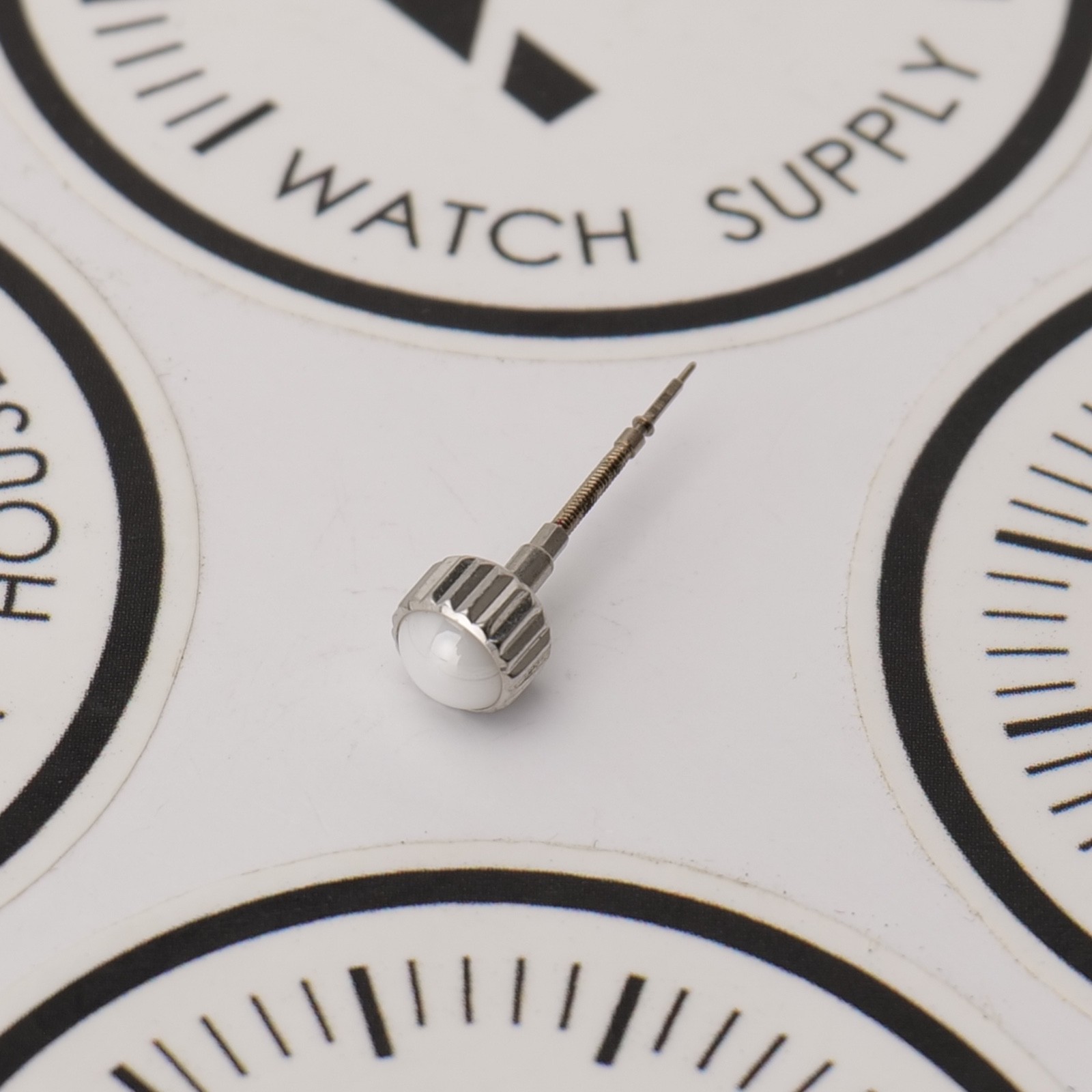 Genuine Chanel J12 White Ceramic & Steel Watch Crown 6.6mm New Old Stock (G2D2)