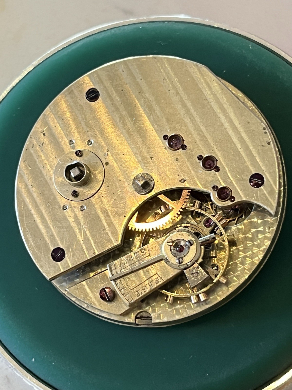 High Grade 3/4 Plate, Key Wind Pocket Watch Movement, English Lever Escapement