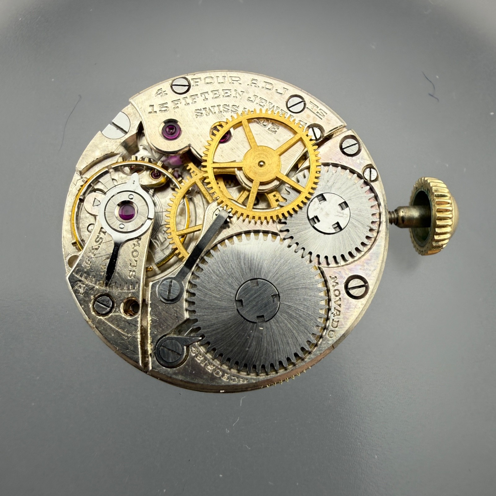 Movado 23mm Dial 24mm Rotated Rods Watch Movement