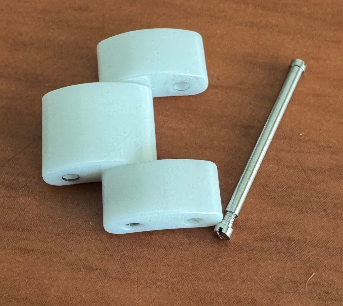 CLEAN LADIES MICHELE JETWAY WHITE CERAMIC BAND LINK 18MM W/ PINS & SCREWS