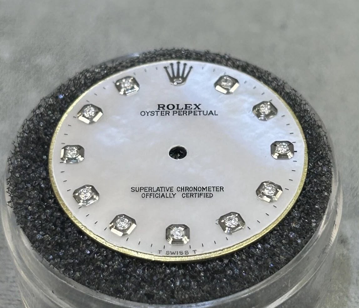 Rolex Oyster Precision 34mm Custom MOP Diamond Dial for Model 6426