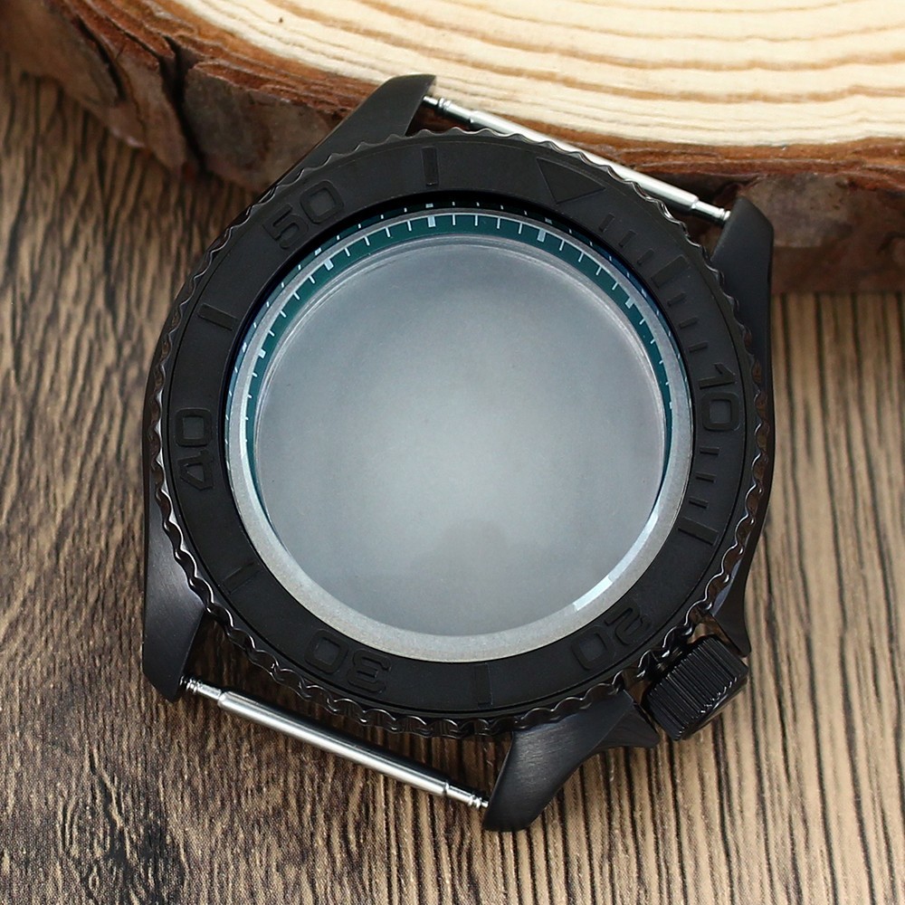42.5mm NH35 Watch Case Black Modify SRPD Series Mod Sapphire For Seiko NH34 NH36
