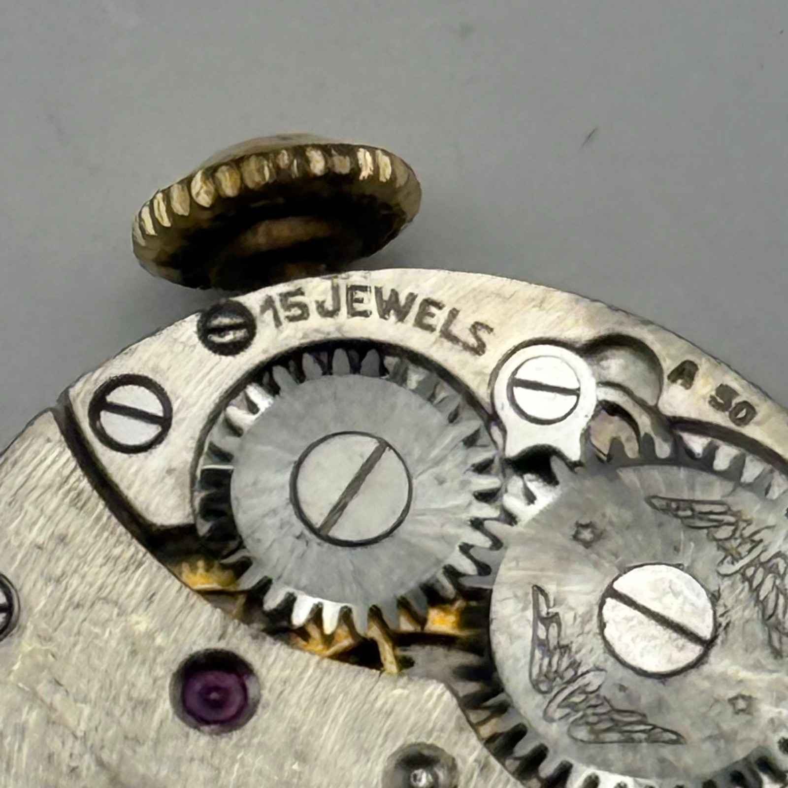 Rotary 810 Watch Movement 15 Jewels Swiss Manual Wind Parts Repair 19.3mm
