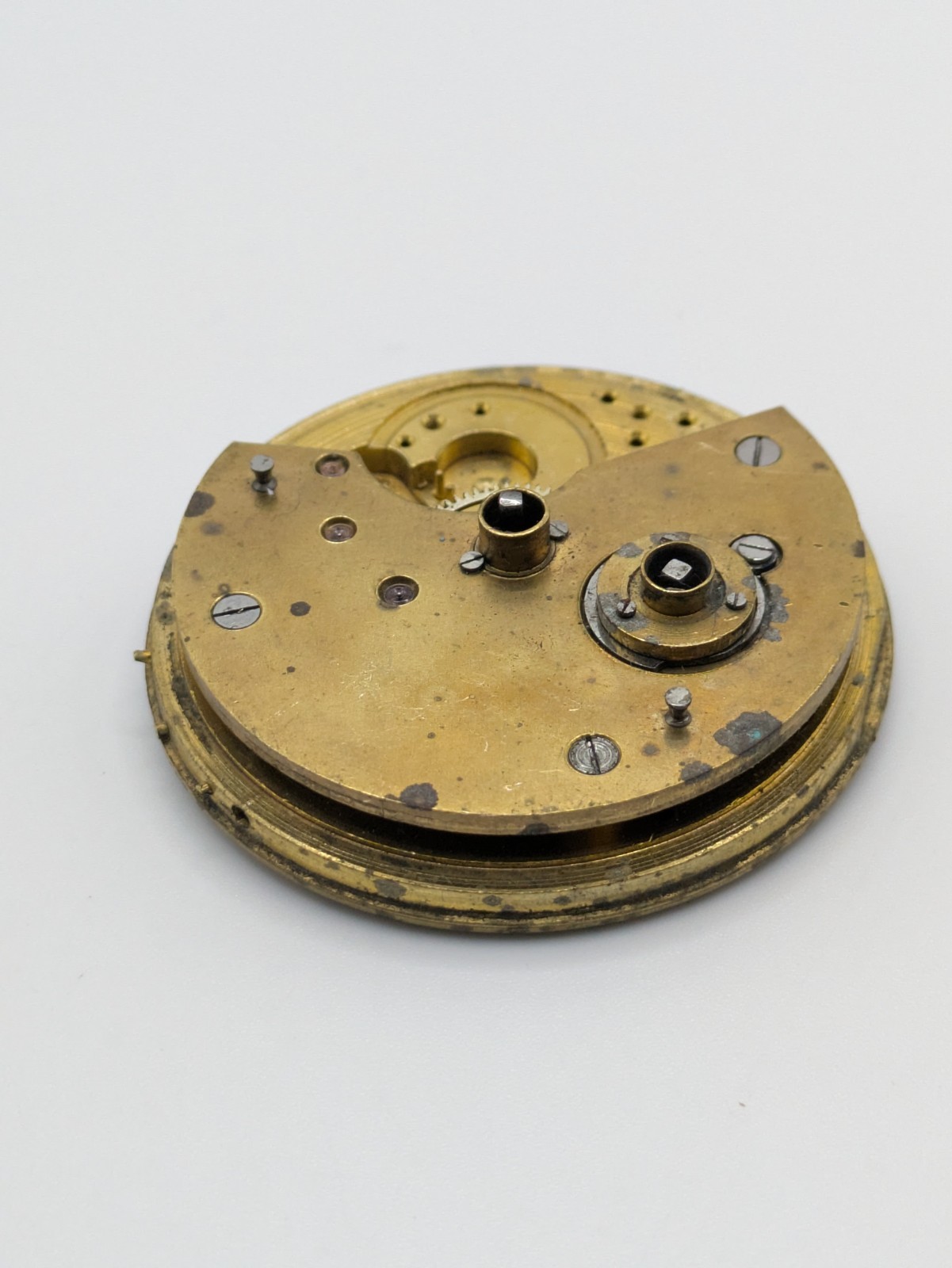 Empire Stores Suisse Manual Wind Pocket Watch Movement Repair No Hands 46.5mm