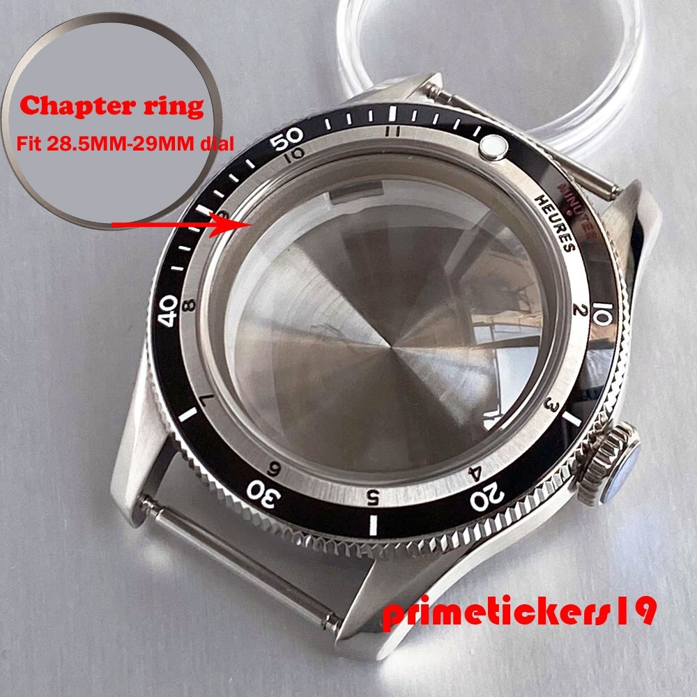 Domed Sapphire Dive 40mm Men’s Watch Case+Band+Inner Ring 20BAR Fit NH35 PT5000