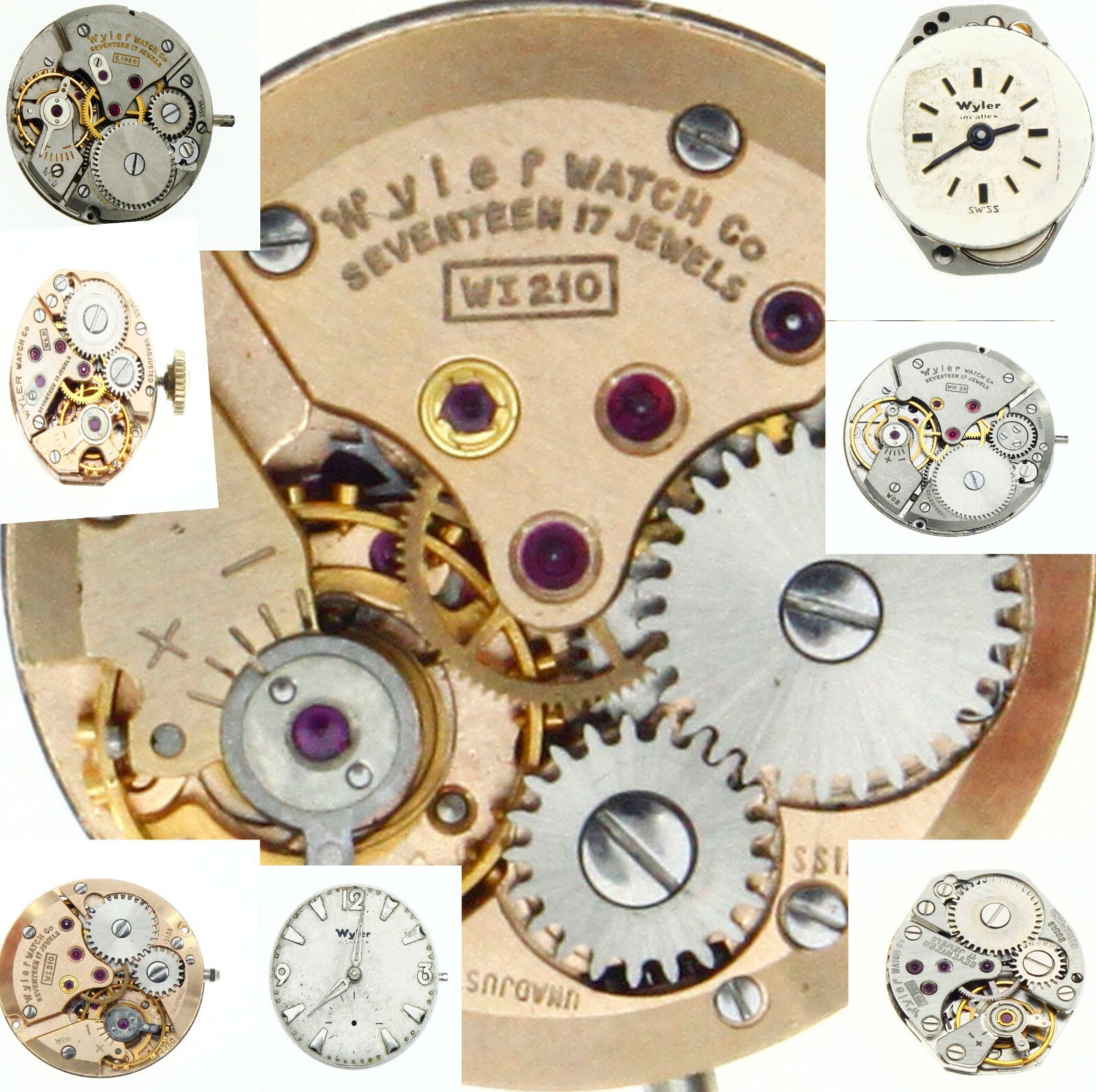 Wyler Old Antique Vintage Watch Movement For Parts, Replacement Repair Verities