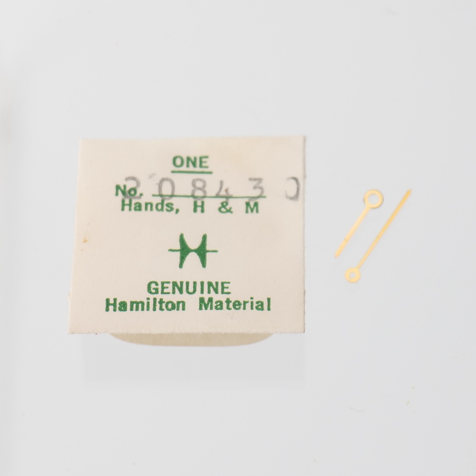 Hamilton Watch Hands No. 208430 Original Pair Hour Minute Watchmaker Parts (H22)