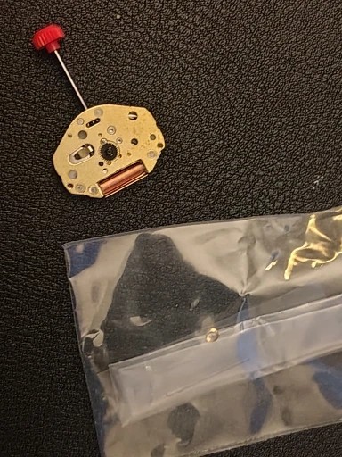 Quartz Watch Movement 3-Hand Gold Tone Durable Metal Gear Replacement Repair Par