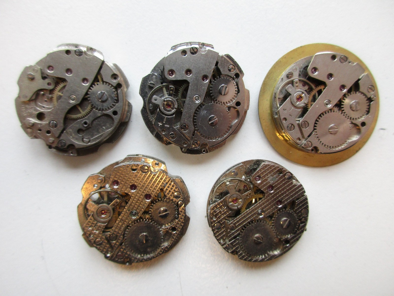 FE France Ebauche cal. 233-60 vintage watch movements (5 pcs) – for parts