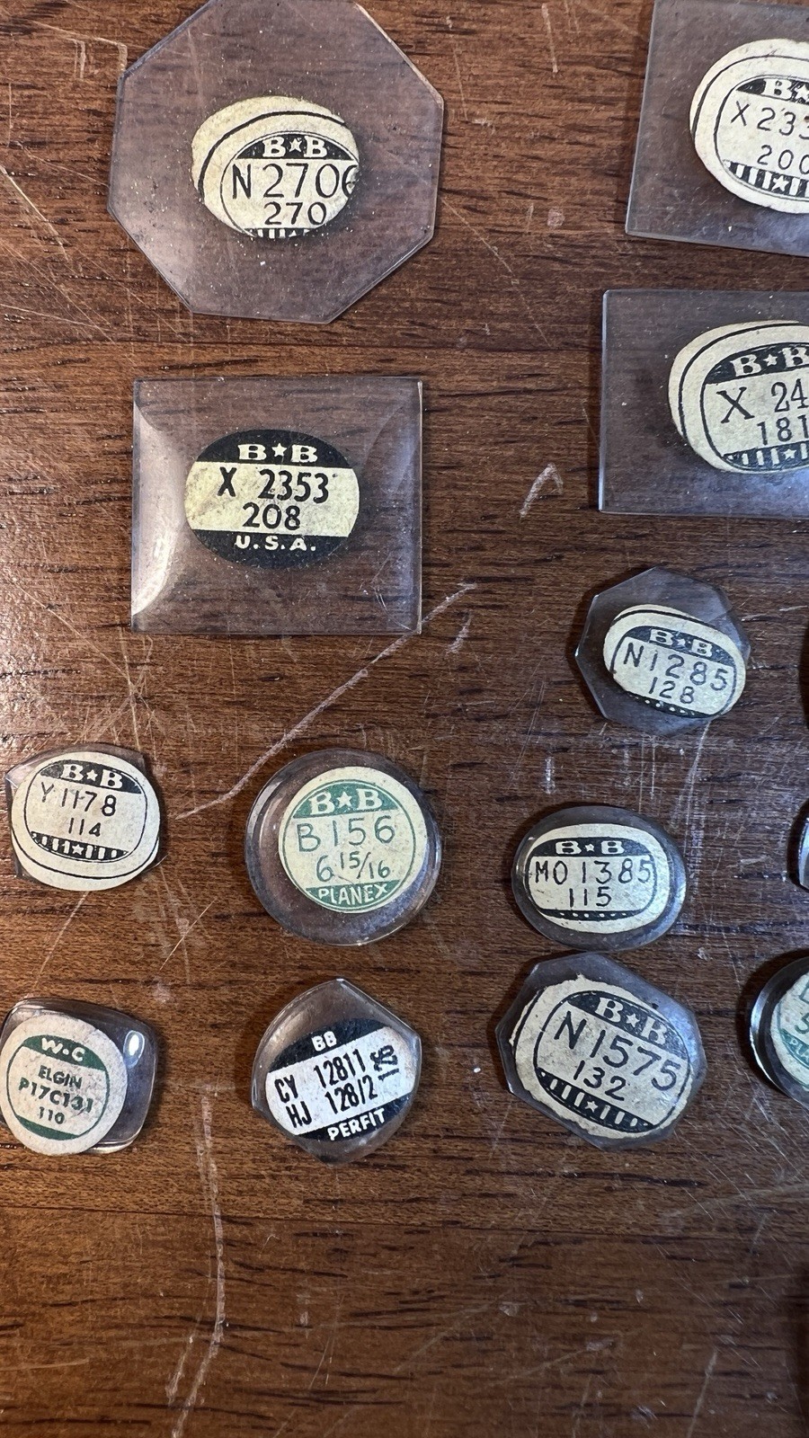 Watchmaker Repair Lot 26 Crystals 6 Cases NOS Glass BB WC Hamilton Seiko 4 Bands