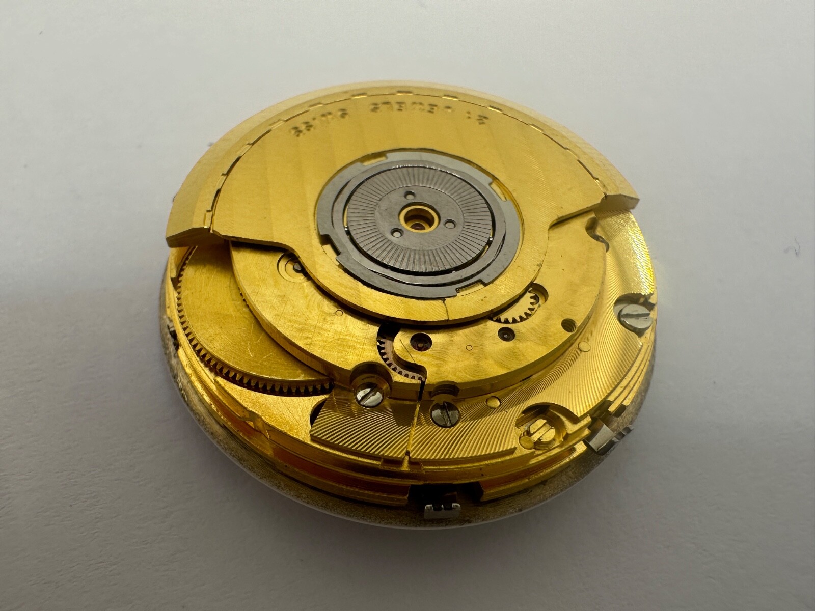 ORIGINAL GARRARD ETA 2892-A2 Movement Moonphase and Day-Date-Month Dial & Crown