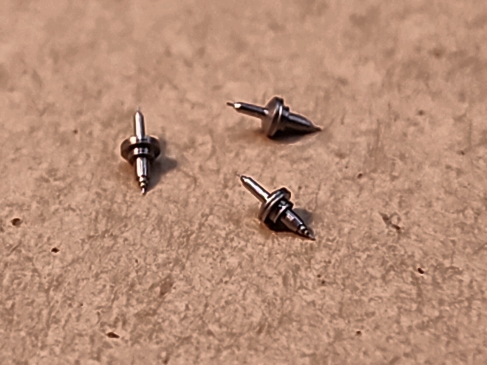 Lot Of 3 NOS Elgin 8/0 6589 Balance Staffs For Grades 680-681-682-683