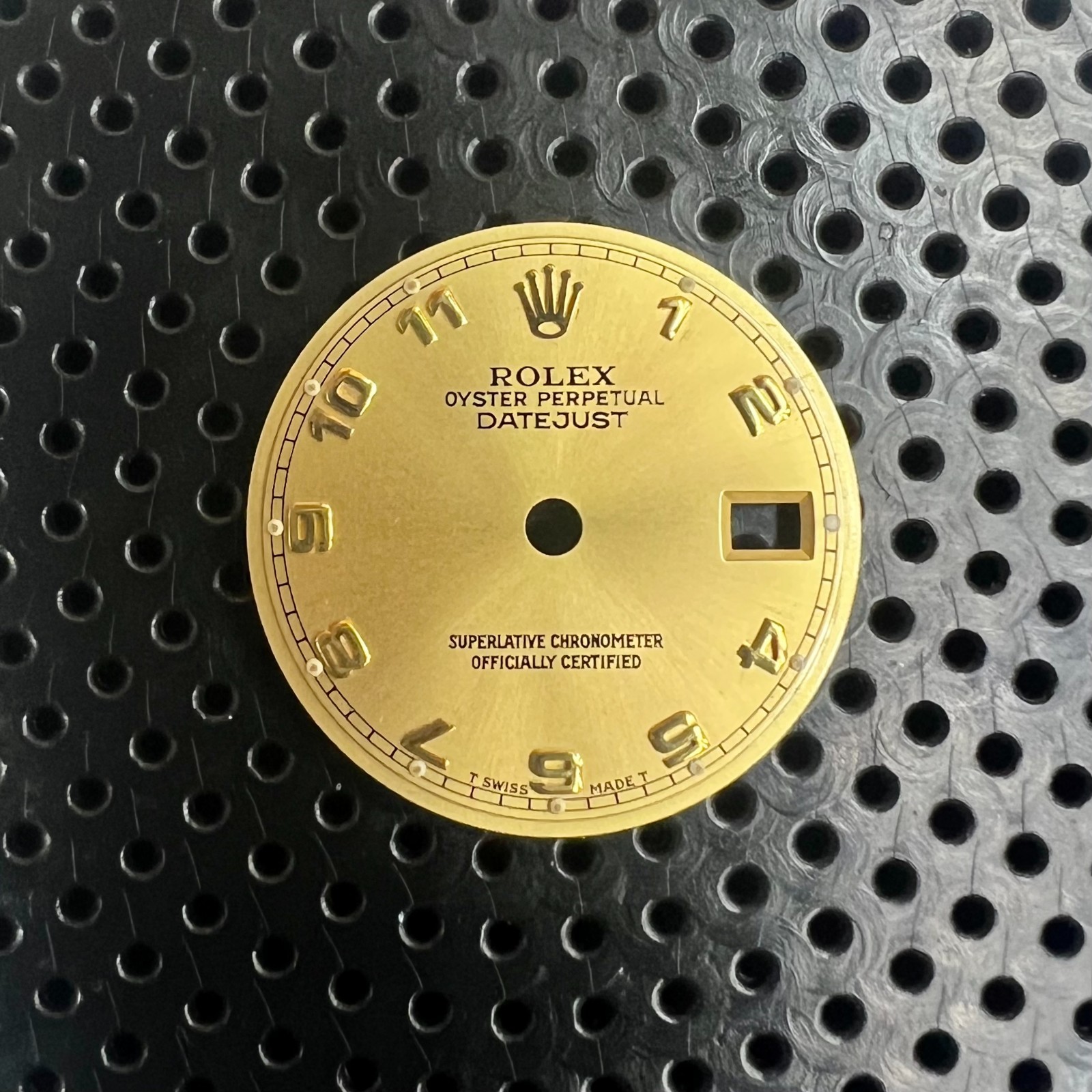 Factory Genuine Rolex Datejust 26 Champagne Gold Arabic Numeral Dial
