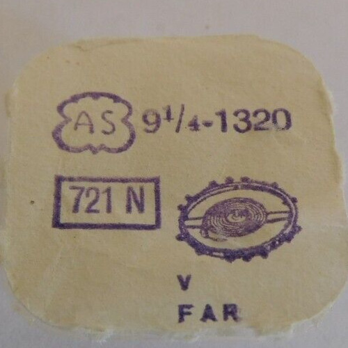 AS 1320 PART # 721 N NO HAIR SPRING. NEW OLD STOCK.