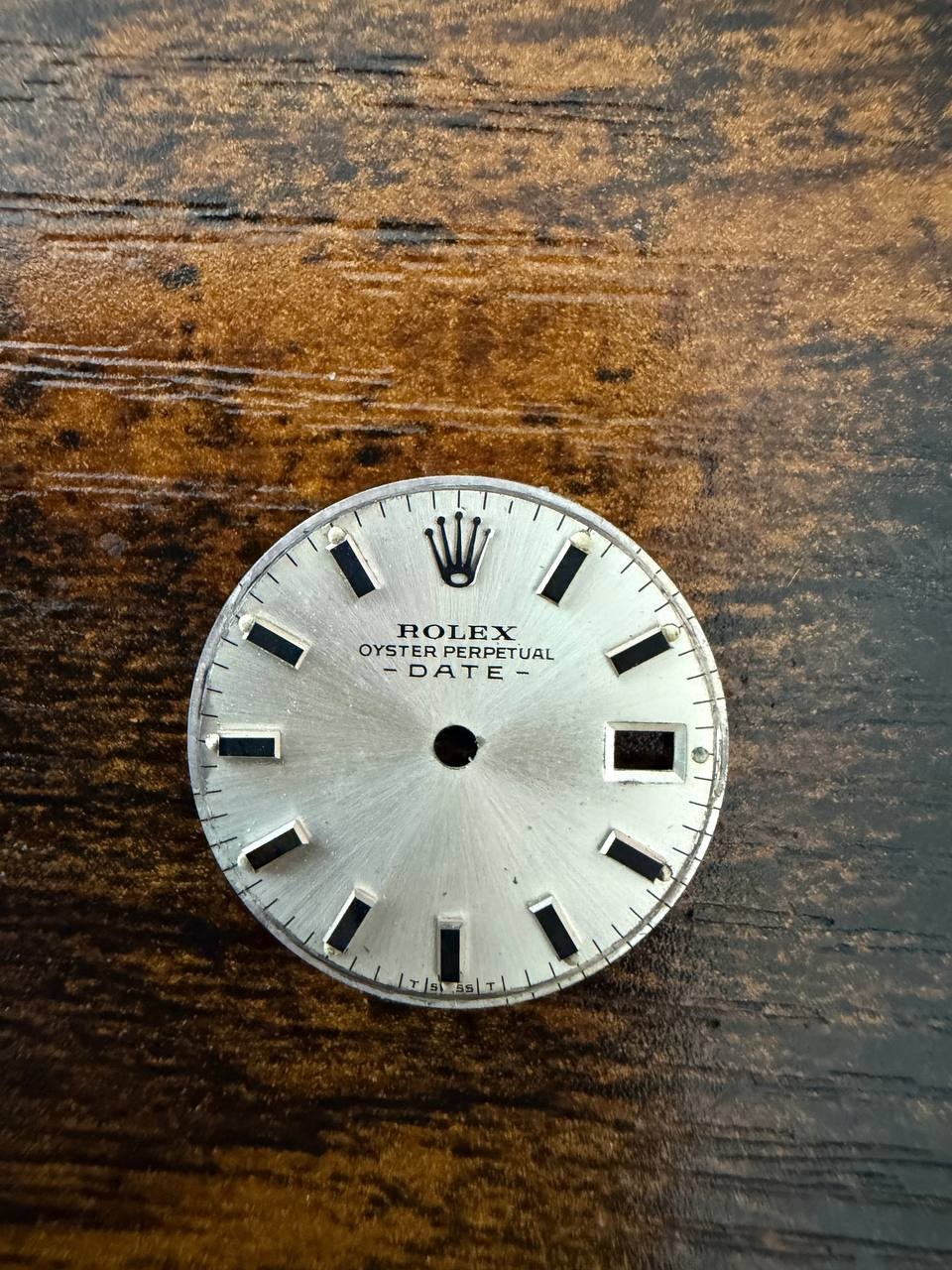 ROLEX LADIES OYSTER PERPETUAL DATE 6517 6516 6519 SILVER STICK DIAL USED COND