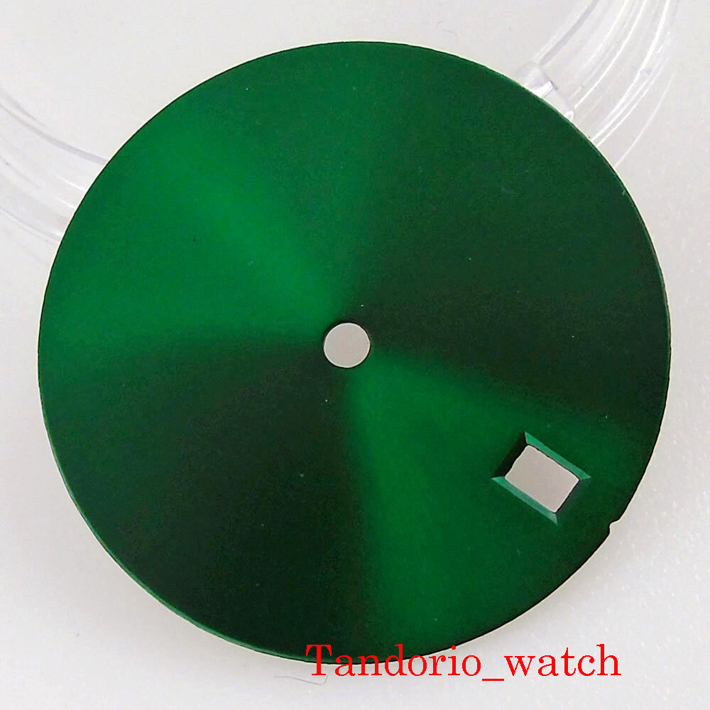 29mm Black Green Yellow Watch Dial Face No Mark For NH35 NH36 Automatic Movement