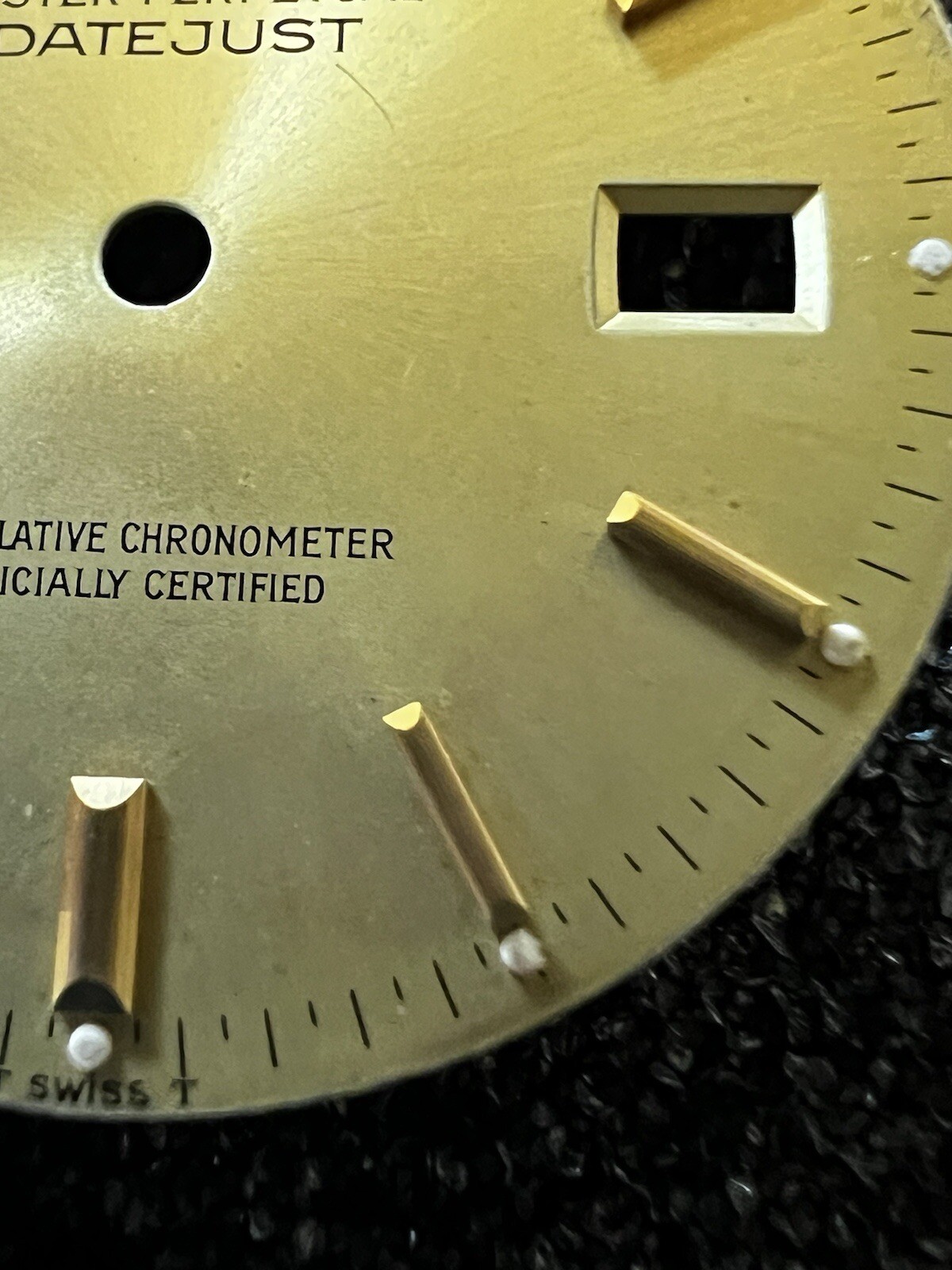 ROLEX 36mm CHAMPAGNE INDEX DIAL FOR DATEJUST 16013 16233 16203