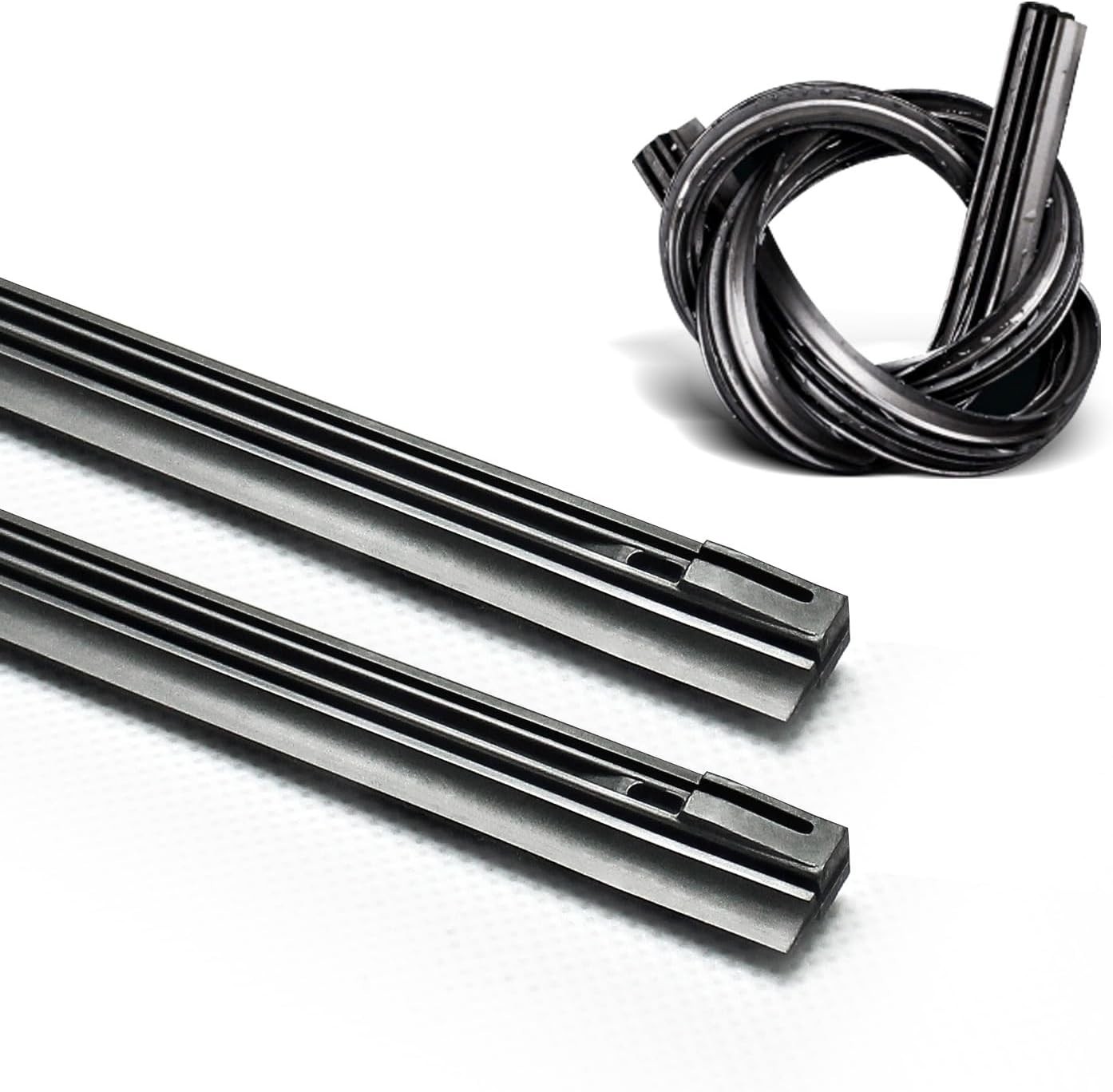 ASLAM Wiper Blade Refills 16″ 6mm for Conventional Frame Windshield Wipers(Se…