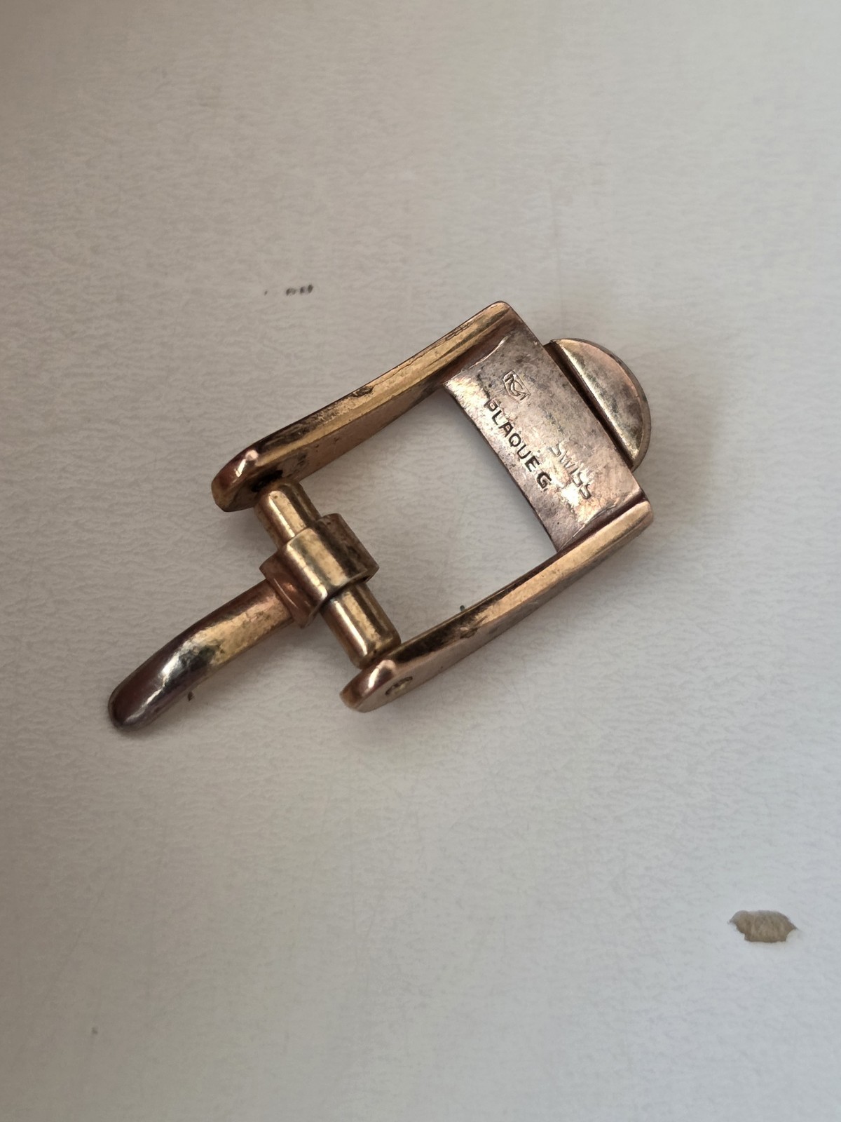 Omega Watch Buckle Lady Vintage Gold 7mm Steel Gold Watch Buckle