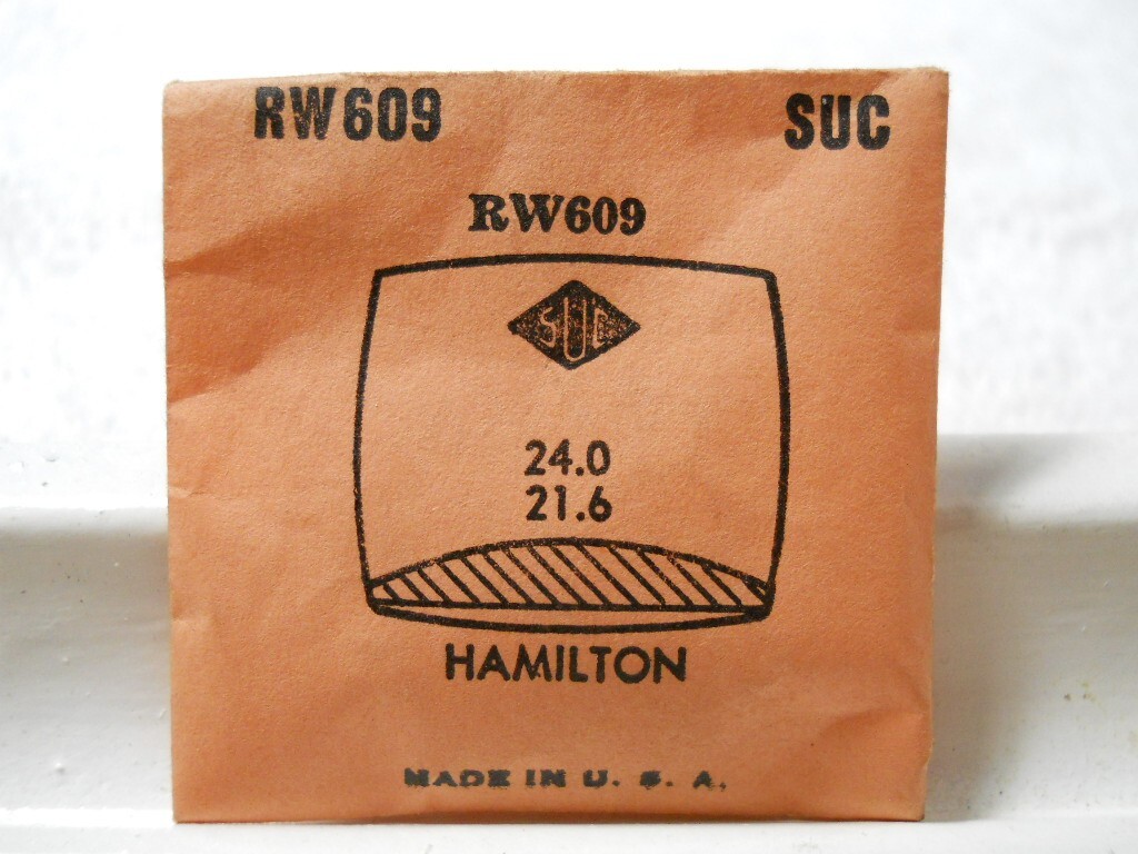 SUC RW609 Watch Crystal Fit Hamilton Dunham – 24.0 x 21.6 mm Replacement Repair