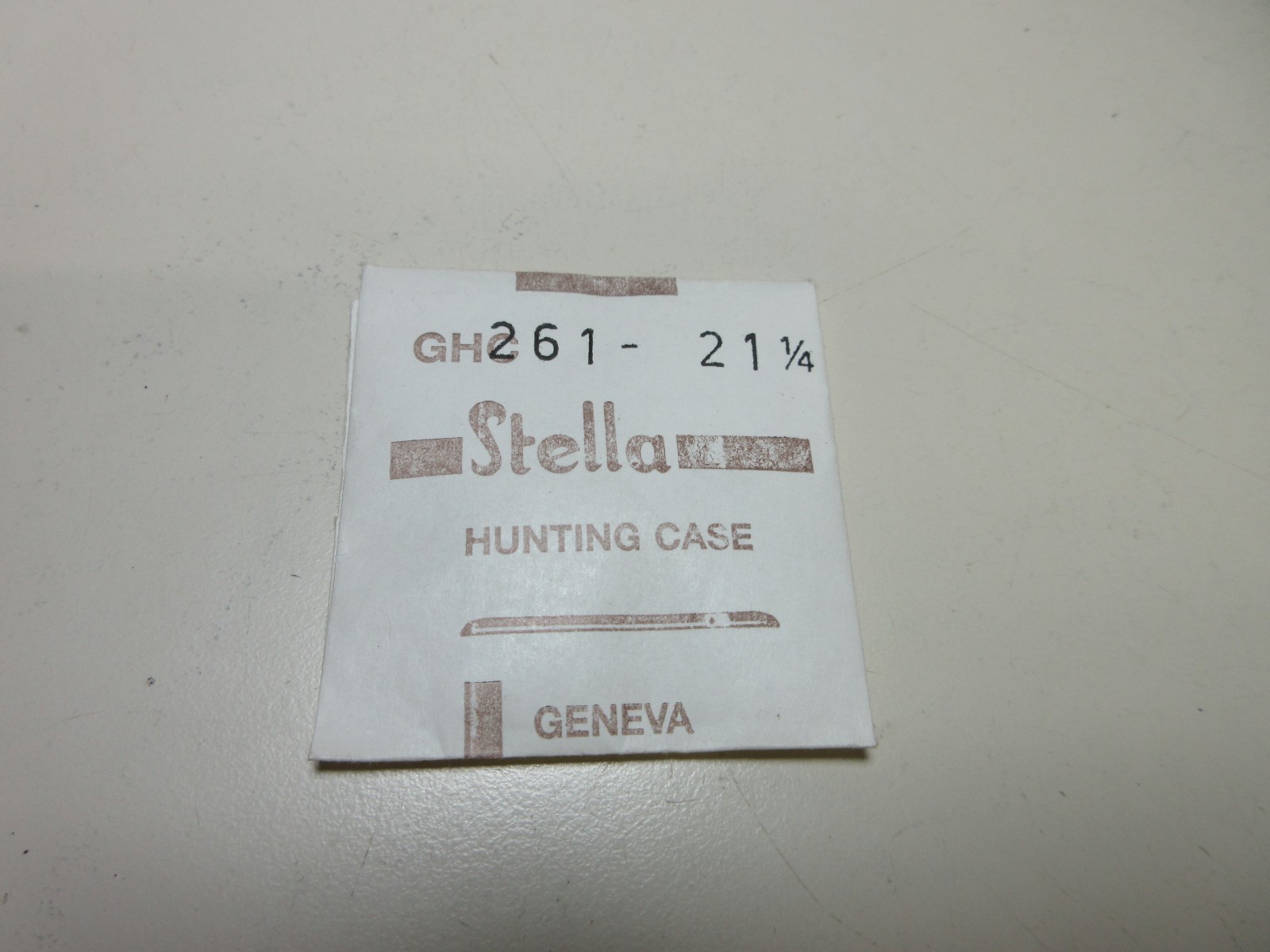 STELLA ROUND WATCH CRYSTAL GHC 261 – 21 1/4 HUNTING CASE REPLACEMENT PART #370