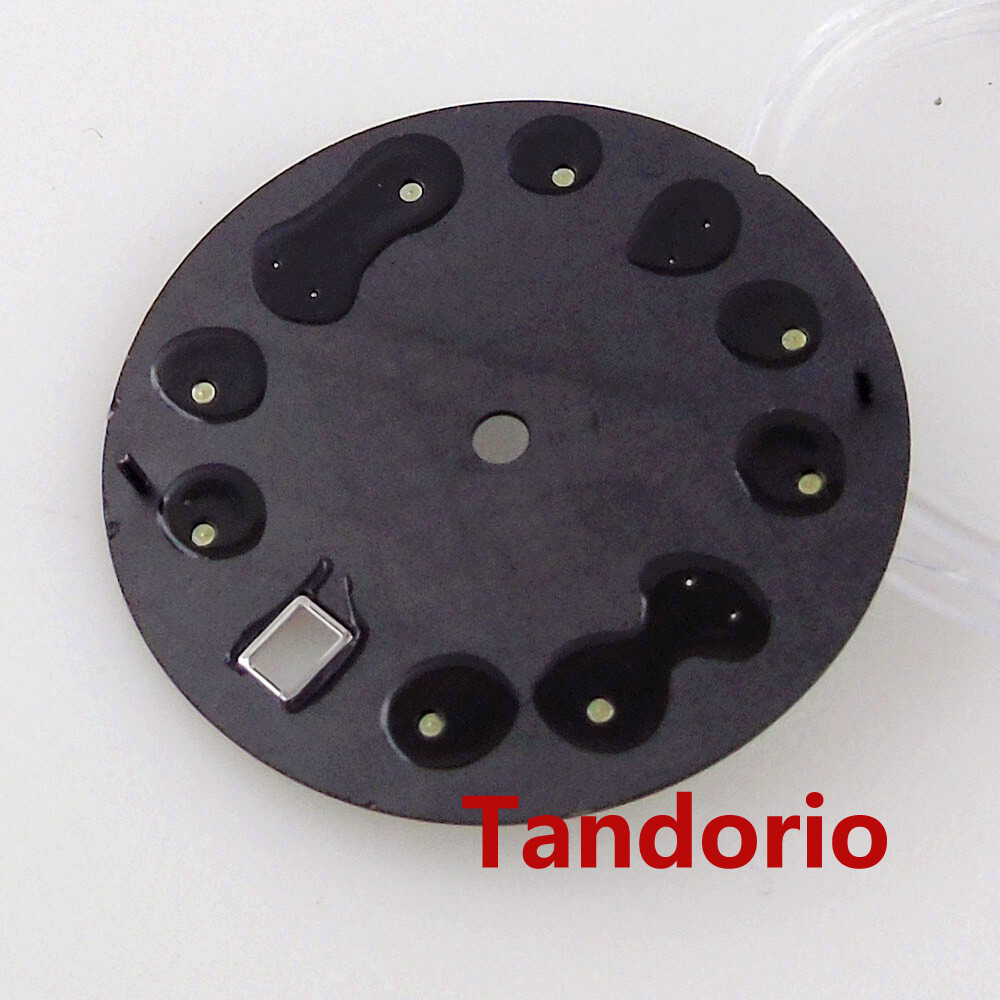 29mm BLIGER black Luminous Watch Dial Face For NH35 NH36 MIYOTA 8215 821A