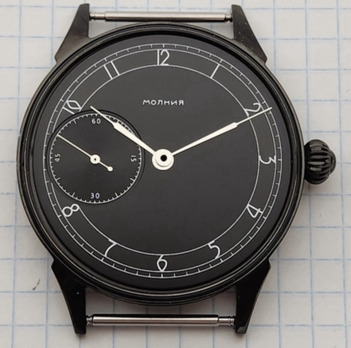 Molnija Marriage Watch Parts Set – Case Dial Hands – No Movement – Aftermarket