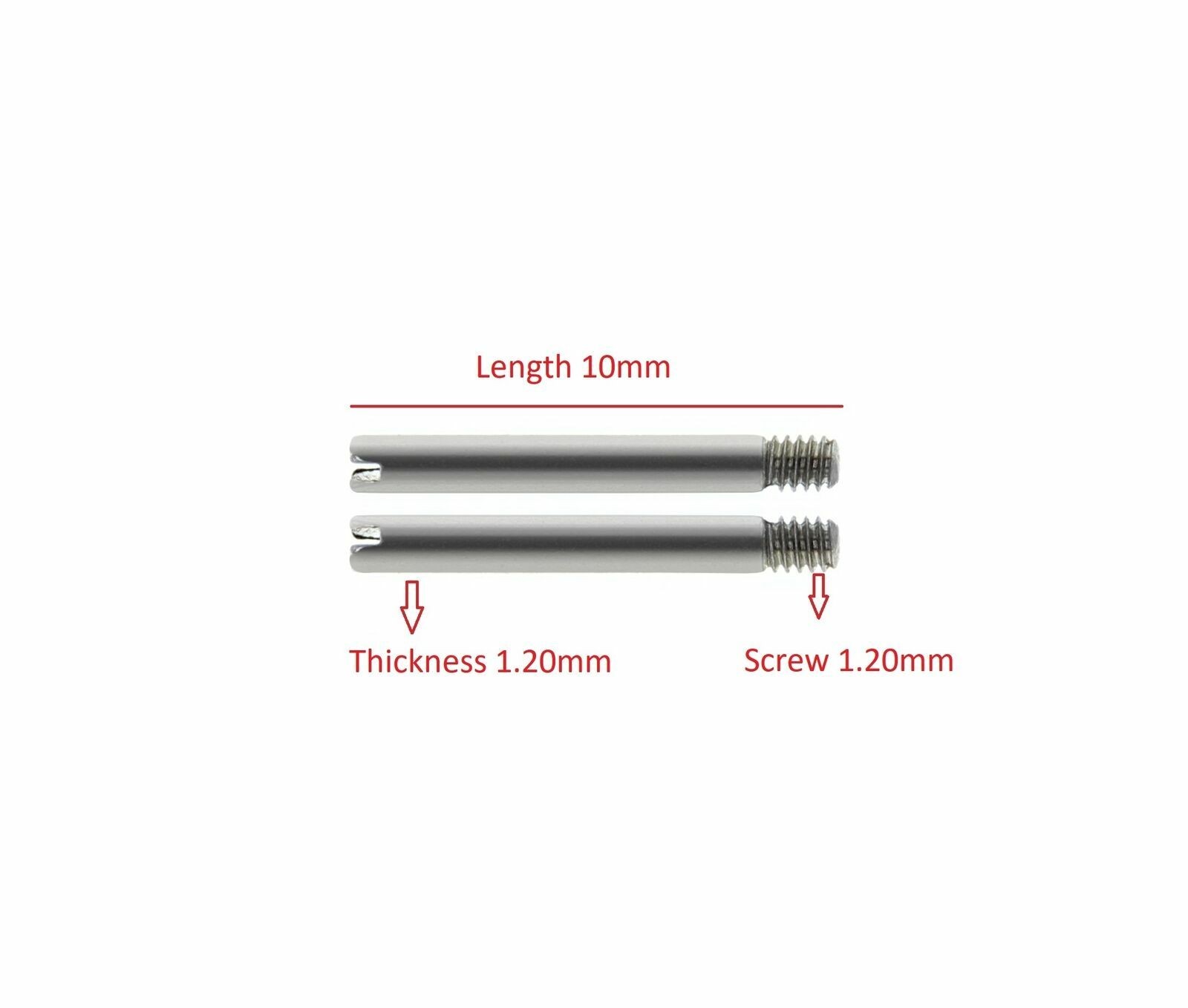 12 -9.90MM SCREW FOR LADY ROLEX JUBILEE WATCH BAND LINK 6517 6917 6919 69173 691