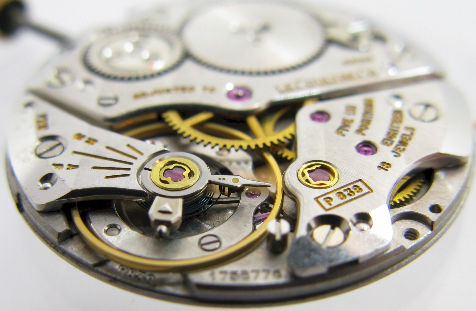 LeCoultre VXN P 838 18 j. 5 adj. Watch Movement & hands for project or parts …