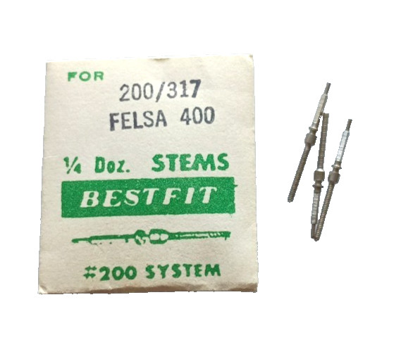 Felsa 400 455 465 465N 472 4100 4105 Winding Stem watch part #200/317F (3-Pack)