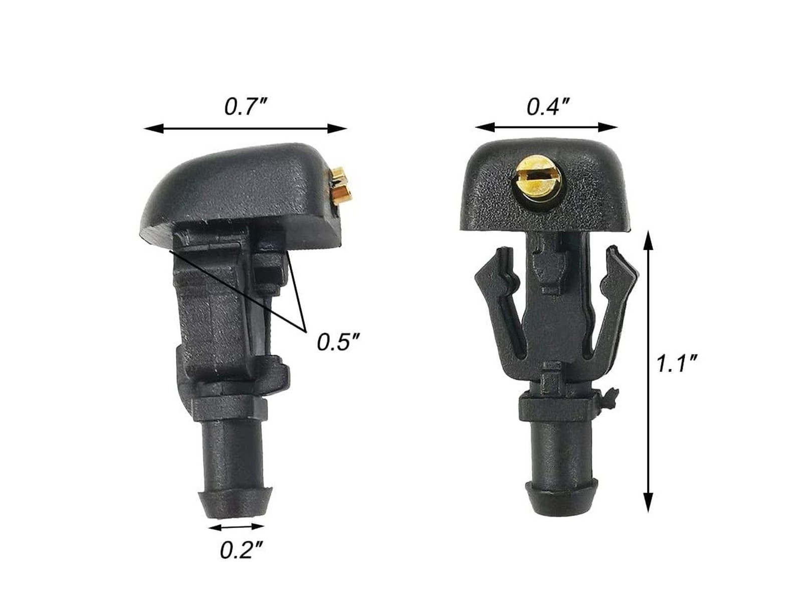 Click&Fit Windshield Washer Spray Nozzles replacement kit for Ford … Fast Ship