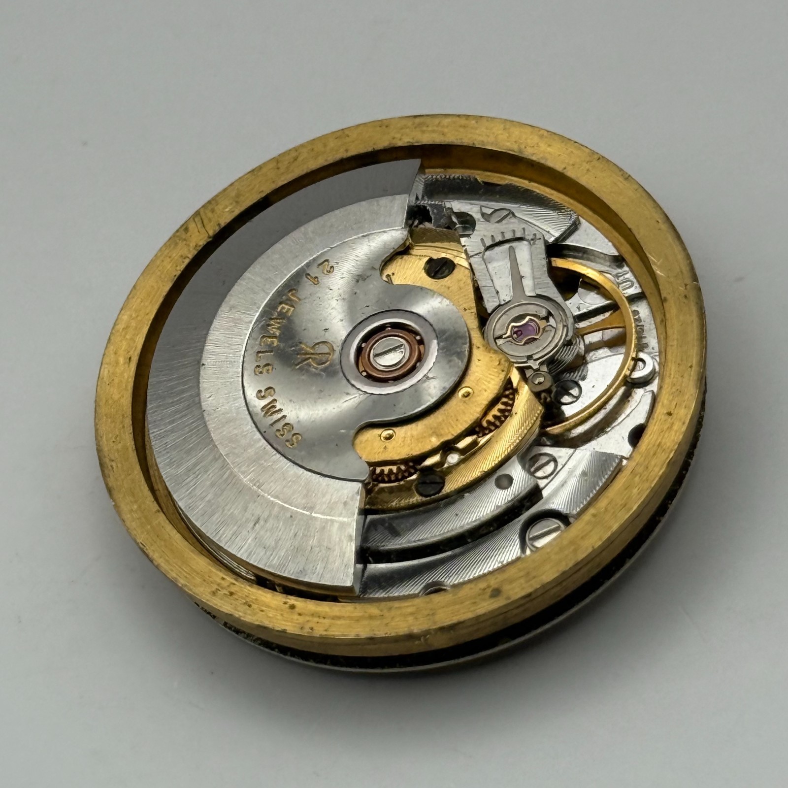 MSR S76-28 Watch Movement Garrard Date Automatic Vintage Parts Repair 30.6mm