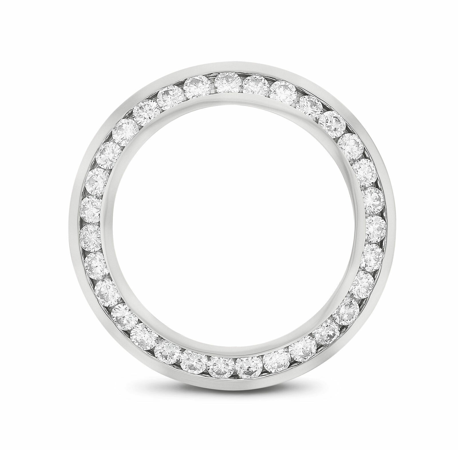 2CT CHANNEL SET 18KW NATURAL DIAMOND BEZEL FOR ROLEX PRESIDENT 69179 69279 79079