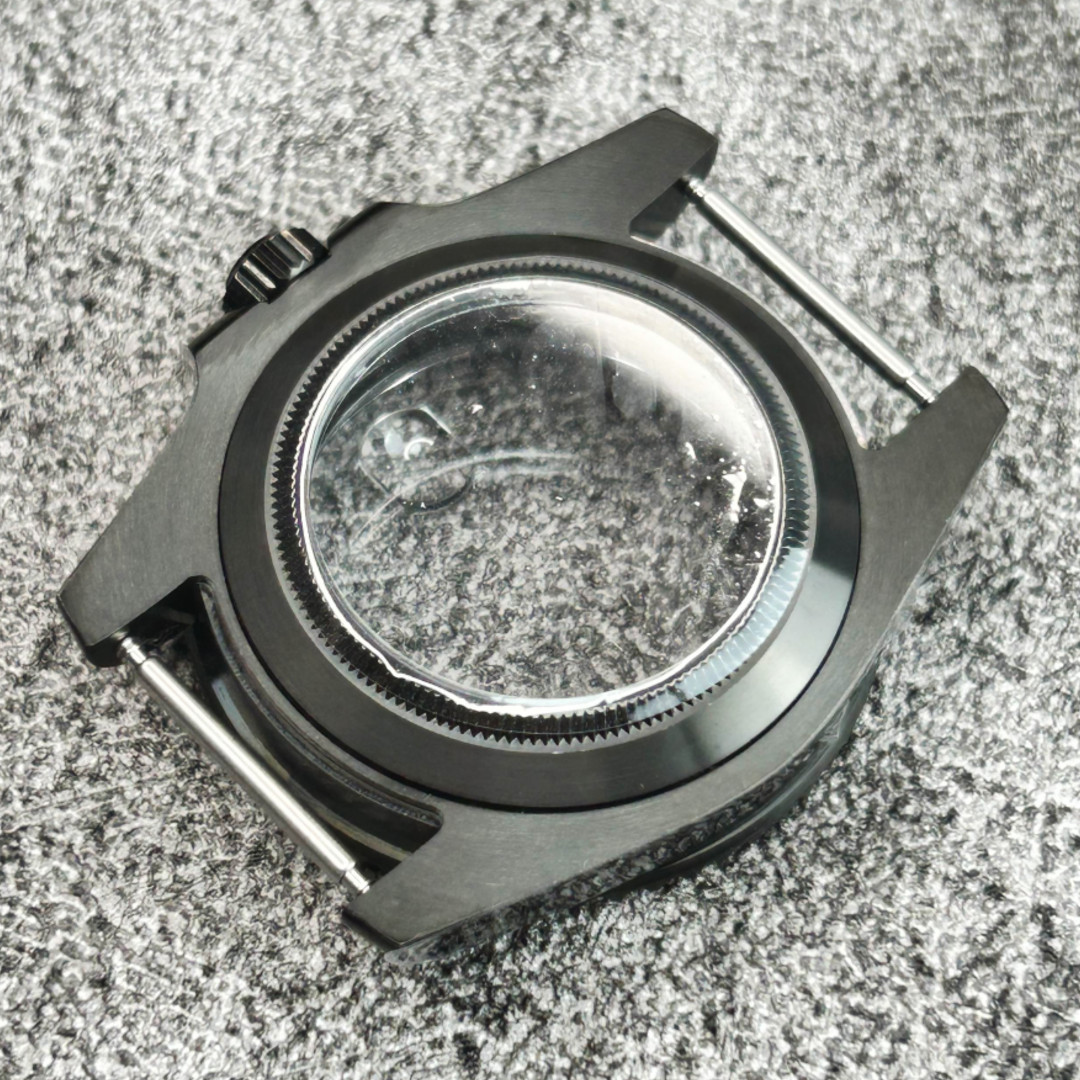 Fit NH35A NH36A Mod Conversion Case-40mm Black PVD Sapphire Glass Watch Case