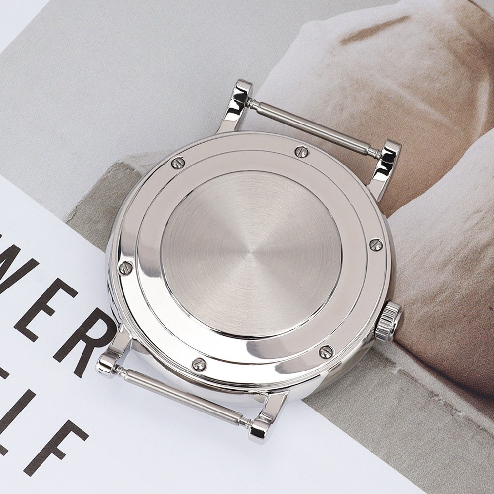 40mm Vintage Diver Watch Case Polished Steel 10ATM For ETA 2824 PT5000 Movement