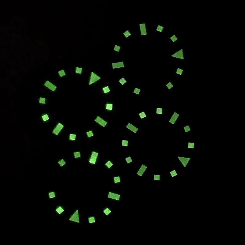 Retro Matte 28.5mm Dial Black White 50-layer Dark Green Lume NH35 Movement