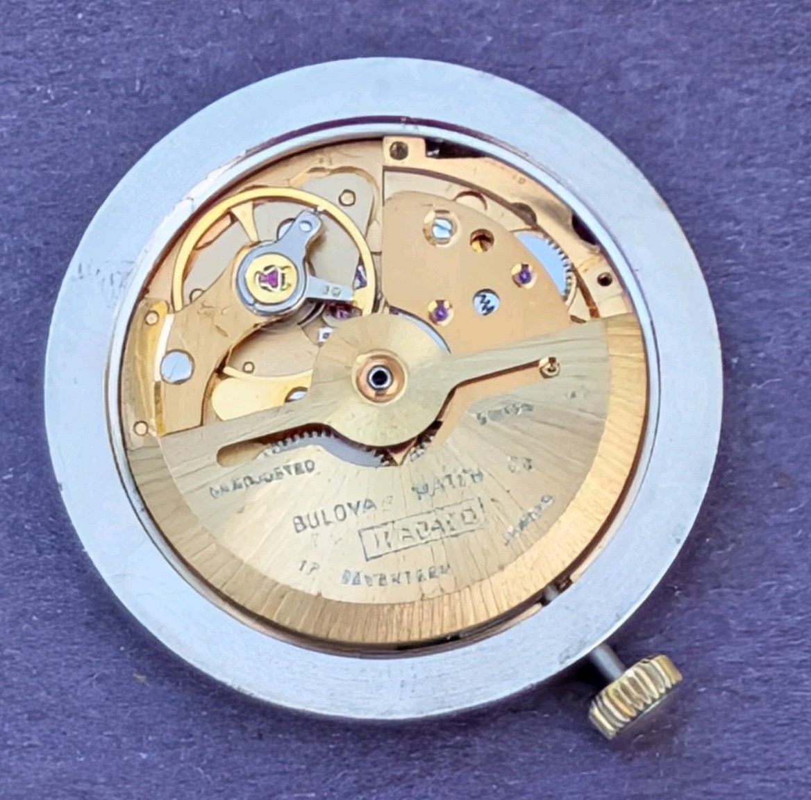 Bulova 17 jewel Automatic mov’t (cal 11AOACD) Running with Nice Original Dial!