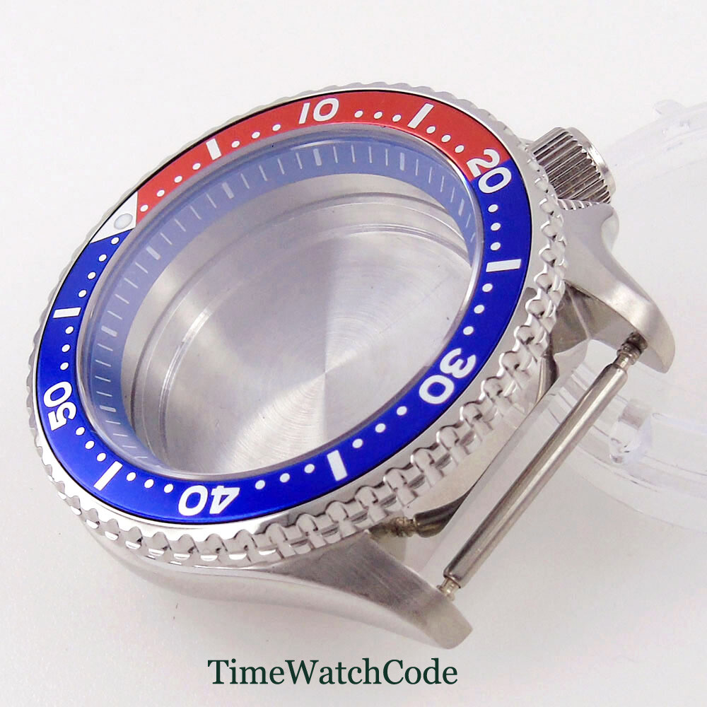Fit NH35A NH36A 41mm Diver Mens Watch Case Alloy Bezel Insert 200M Waterproof